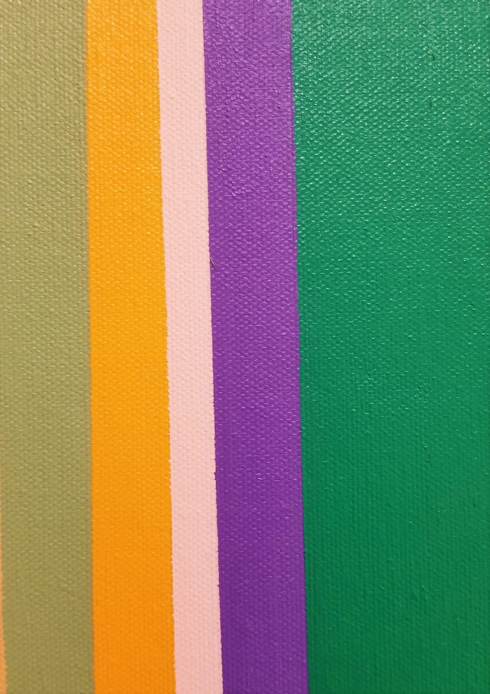 Untitled #4 /// Abstract Geometric Striped Jay Rosenblum New York Art Painting 7