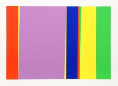 Cycle 2, Colorful Abstract Screenprint by Jay Rosenblum