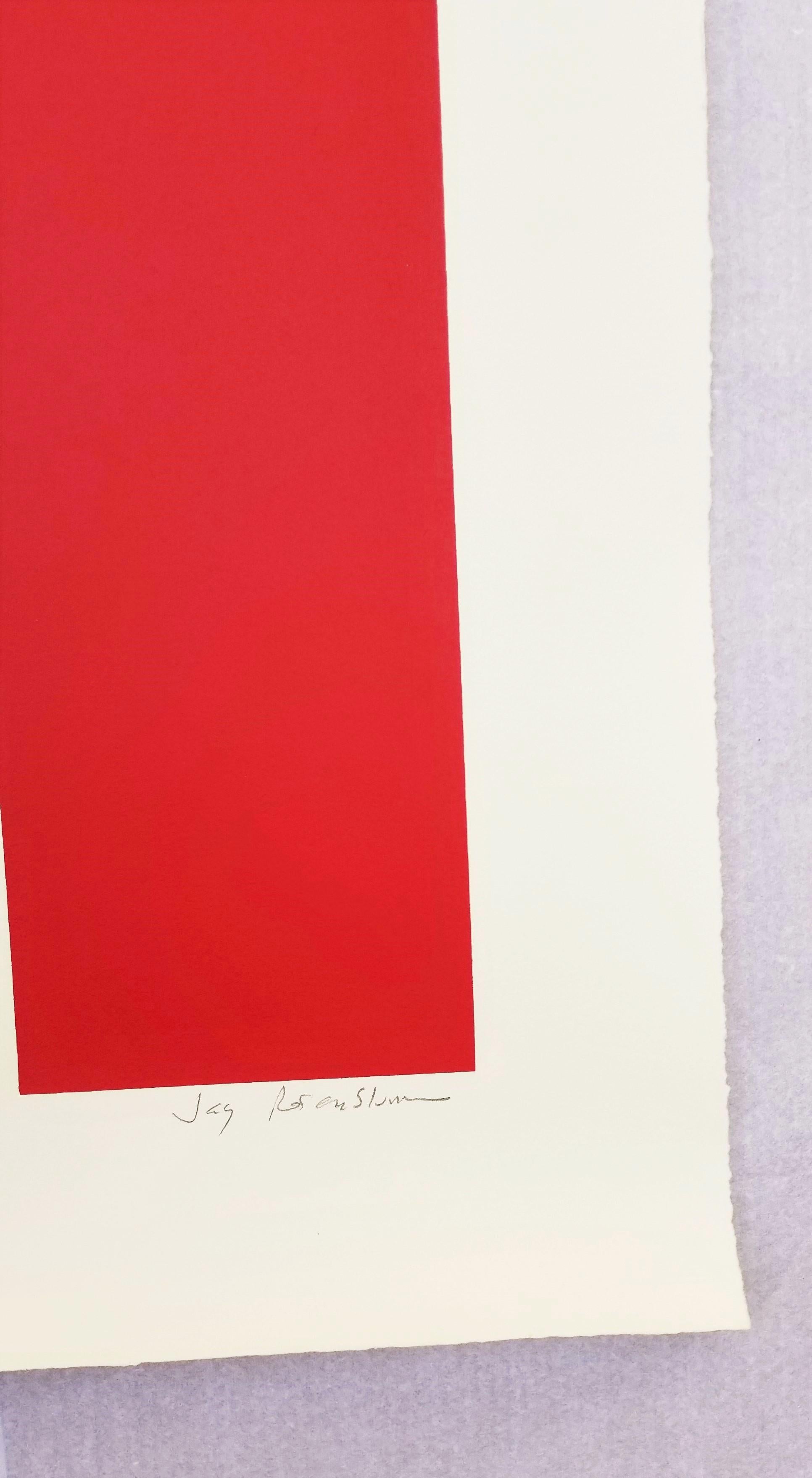 Grove #1 /// Abstrakte geometrische farbenfrohe Jay Rosenbulm New Yorker Siebdruckkunst, Jay Rosenbulm im Angebot 2