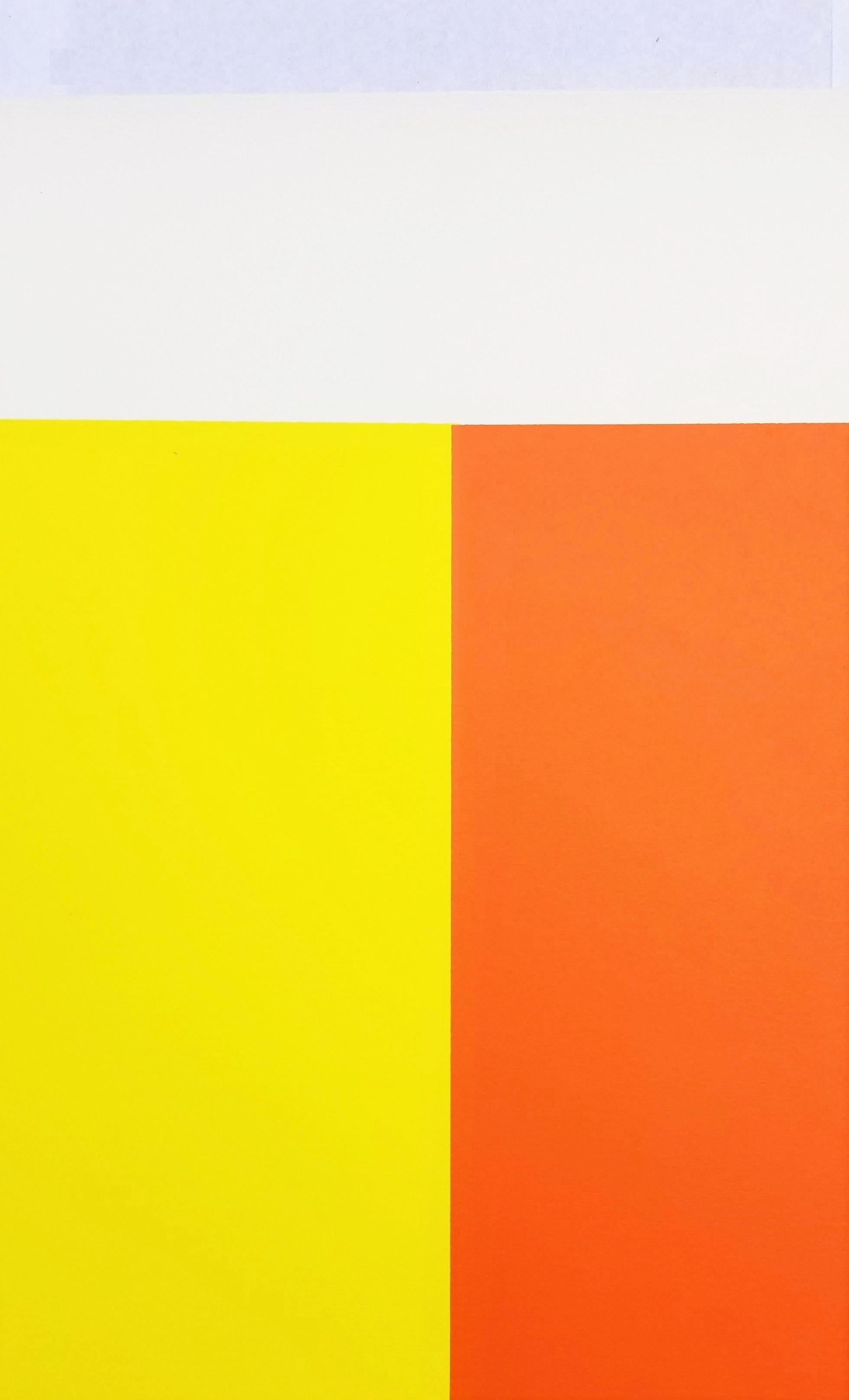Grove #1 /// Abstrakte geometrische farbenfrohe Jay Rosenbulm New Yorker Siebdruckkunst, Jay Rosenbulm im Angebot 3