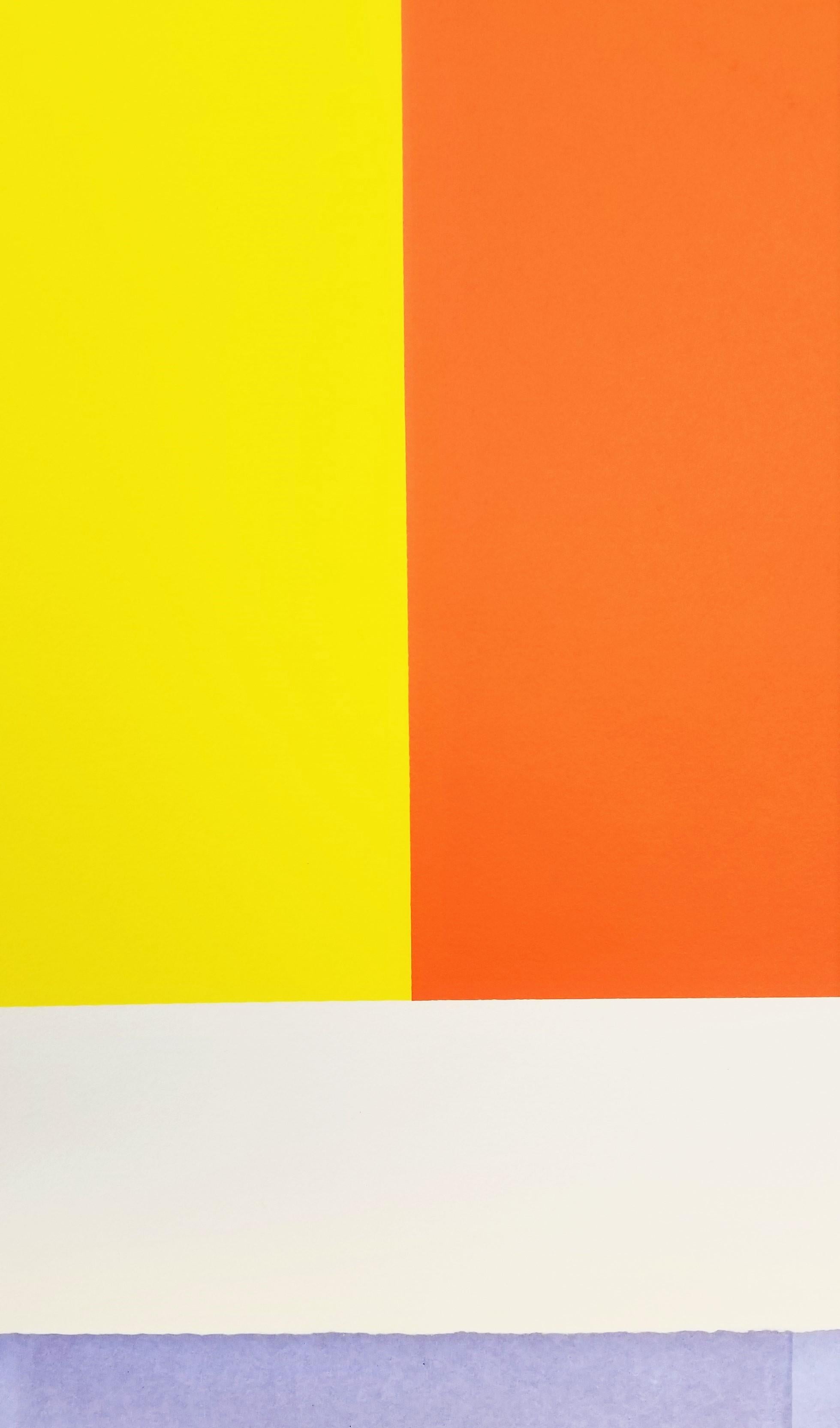 Grove #1 /// Abstrakte geometrische farbenfrohe Jay Rosenbulm New Yorker Siebdruckkunst, Jay Rosenbulm im Angebot 4