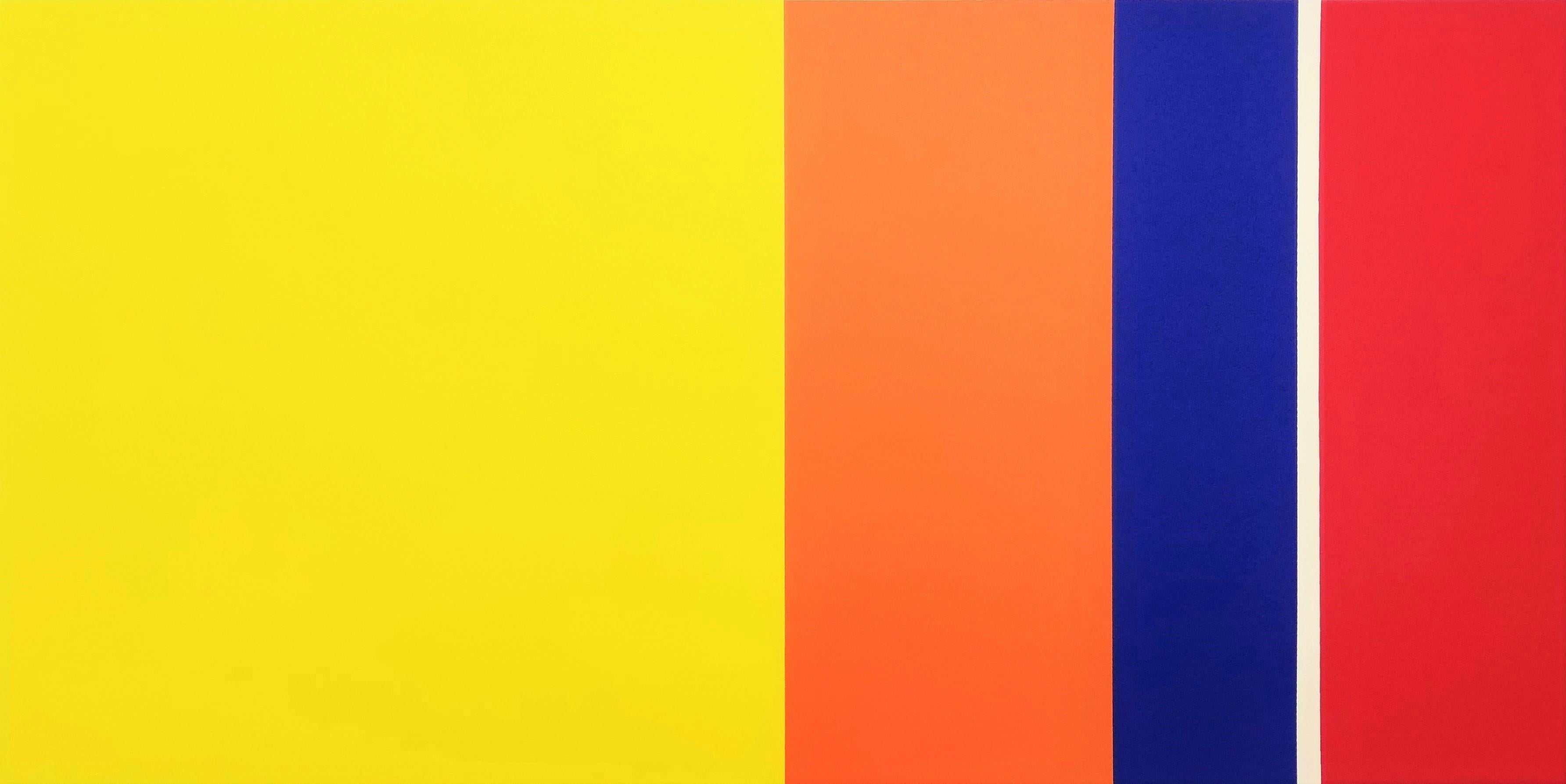 Jay Rosenblum Abstract Print – Grove #1 /// Abstrakte geometrische farbenfrohe Jay Rosenbulm New Yorker Siebdruckkunst, Jay Rosenbulm