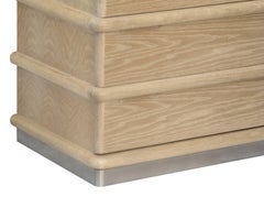 Jay Spectre Chest/Cabinet in Bleached Oak 1980s (Signed)