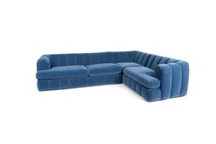 Jay Spectre Channeled Sectional Sofa