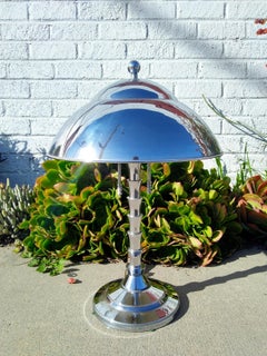 Jay Spectre Chrome Table Lamp for Paul Hanson