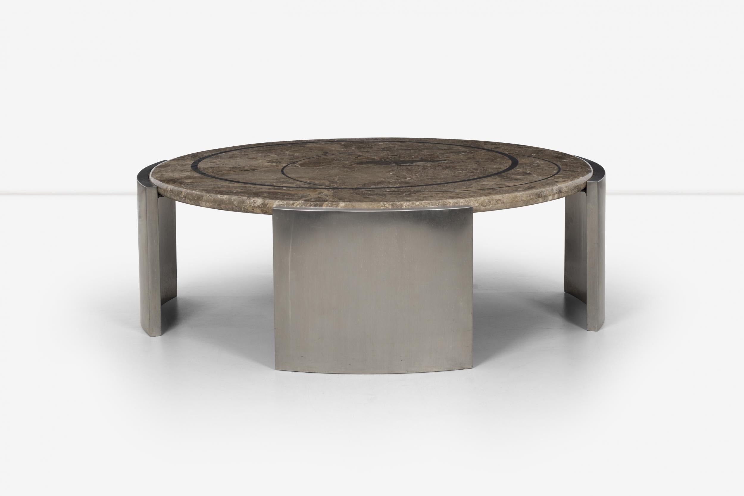 Polished Jay Spectre Custom Coffee Table For Sale