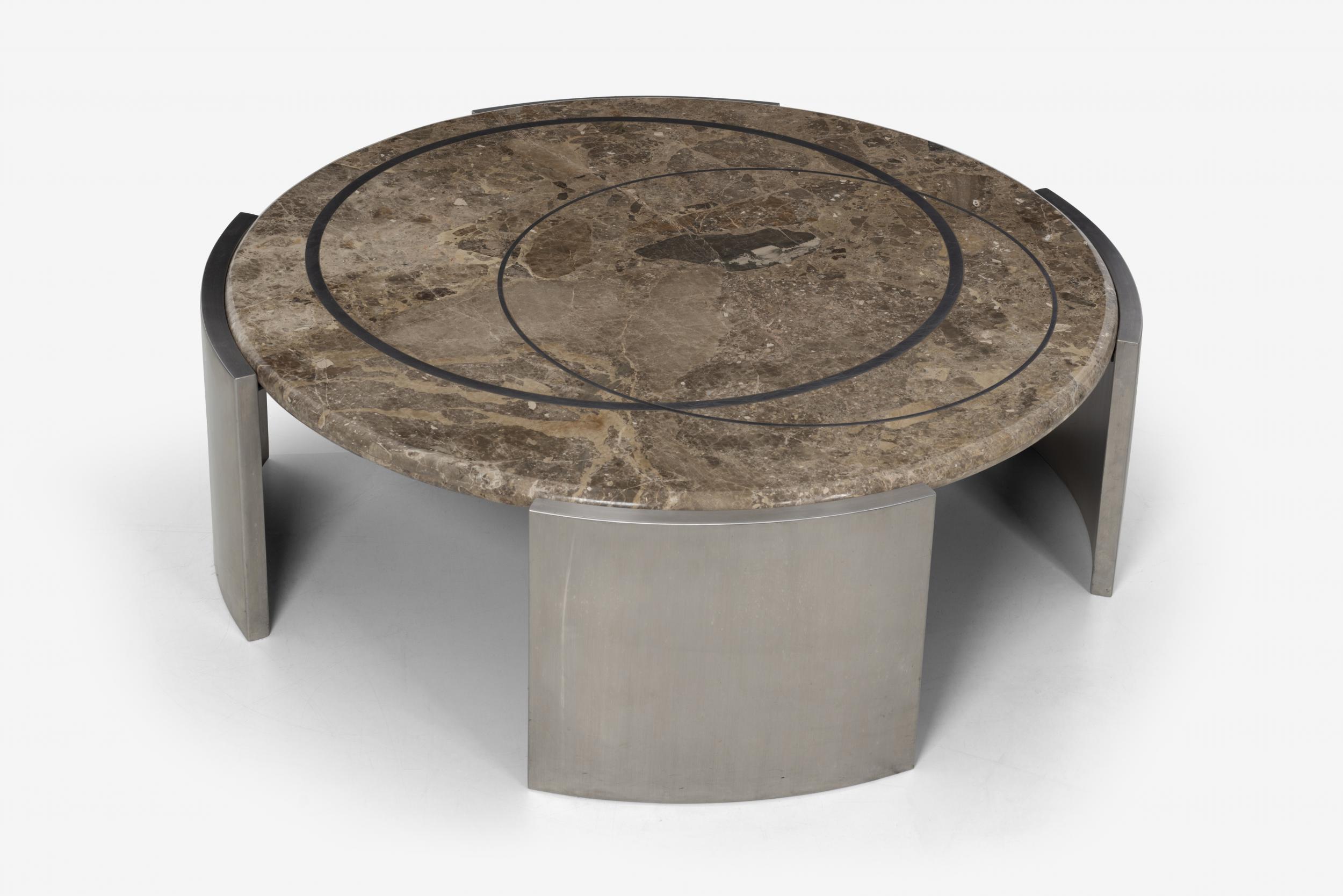 Jay Spectre Custom Coffee Table In Good Condition For Sale In Chicago, IL