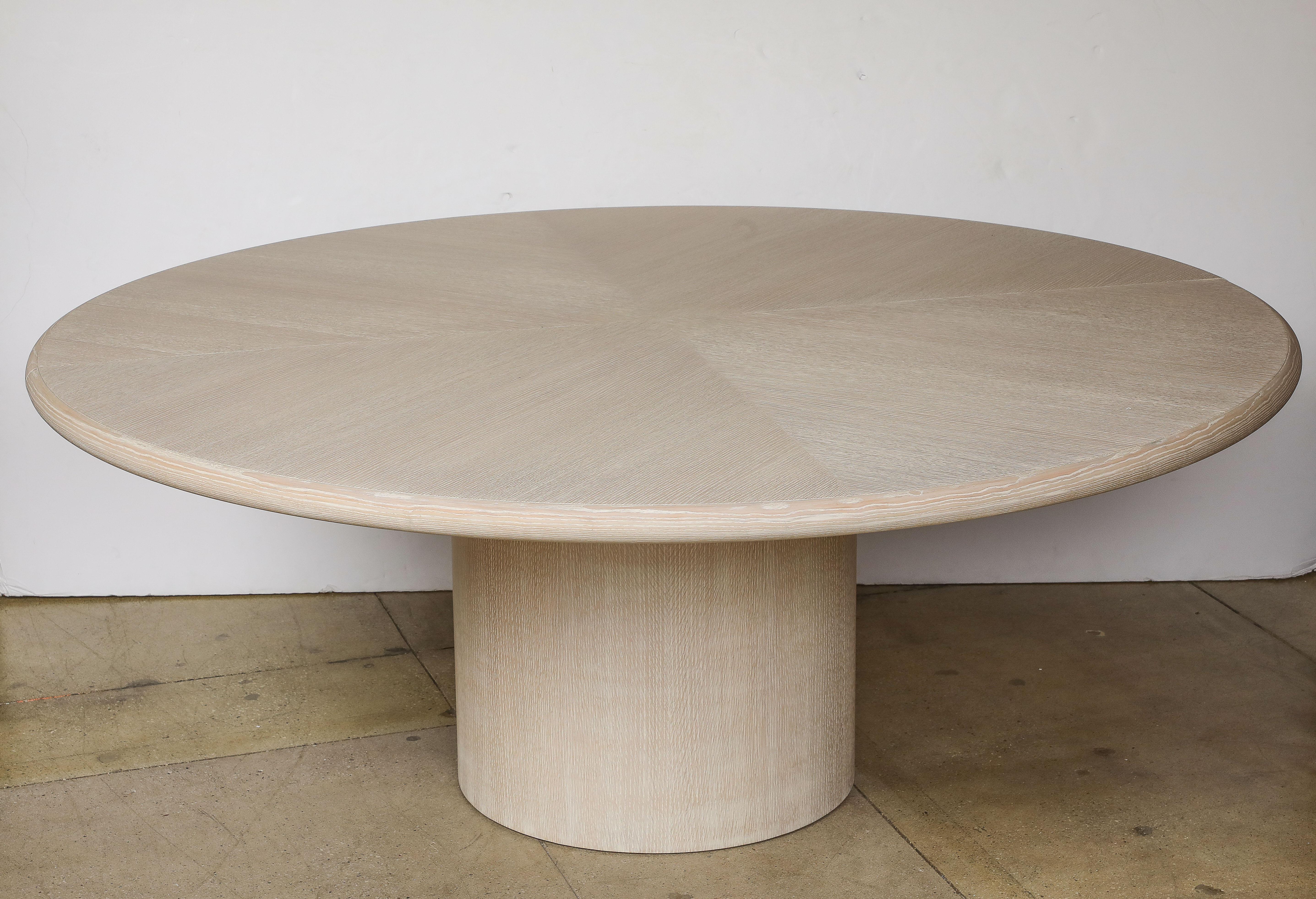 Modern Jay Spectre Custom Weathered Oak Dining Table