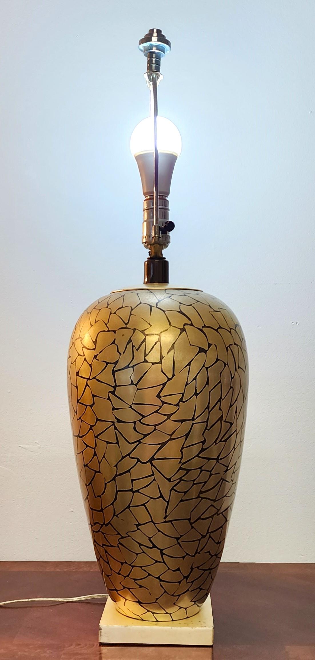 For FULL item description click on CONTINUE READING at the bottom of this page.
Offering One Of Our Recent Palm Beach Estate Fine Lighting Acquisitions Of A
1980s JAY SPECTRE for PAUL HANSON DINANDERIE TABLE LAMP

We have 2 other Spectre lamps