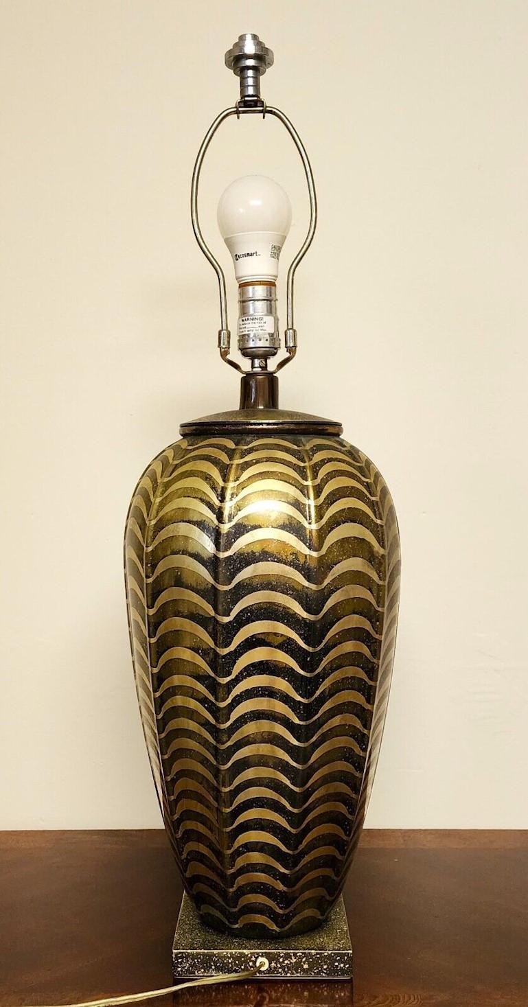 Late 20th Century JAY SPECTRE DINANDERIE TABLE LAMP 1980s For Sale