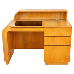 Jay Spectre pour Century Deco Manner Oak Desk