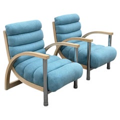 Jay Spectre per Century Furniture - Sedie da salotto The Eclipse con influenze Art Deco