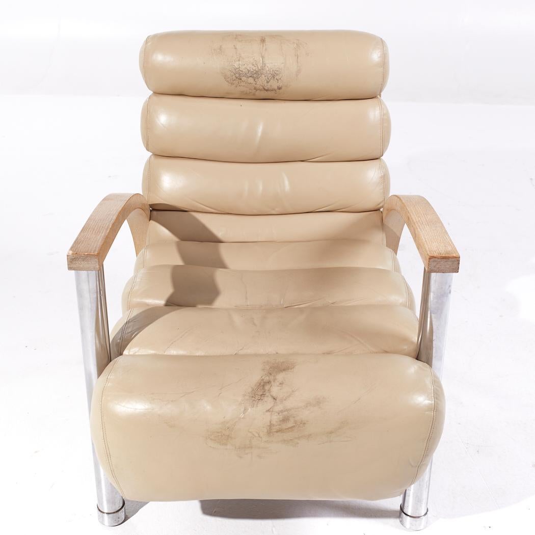 Jay Spectre for Century Furniture Mid Century Eclipse Lounge Chair - Pair For Sale 5