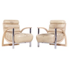 Jay Spectre pour Century Furniture Chaise longue The Eclipse du milieu du siècle - Paire