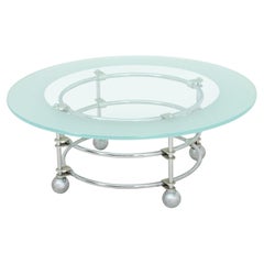 Jay Spectre for Century Glass Top Coffee Table