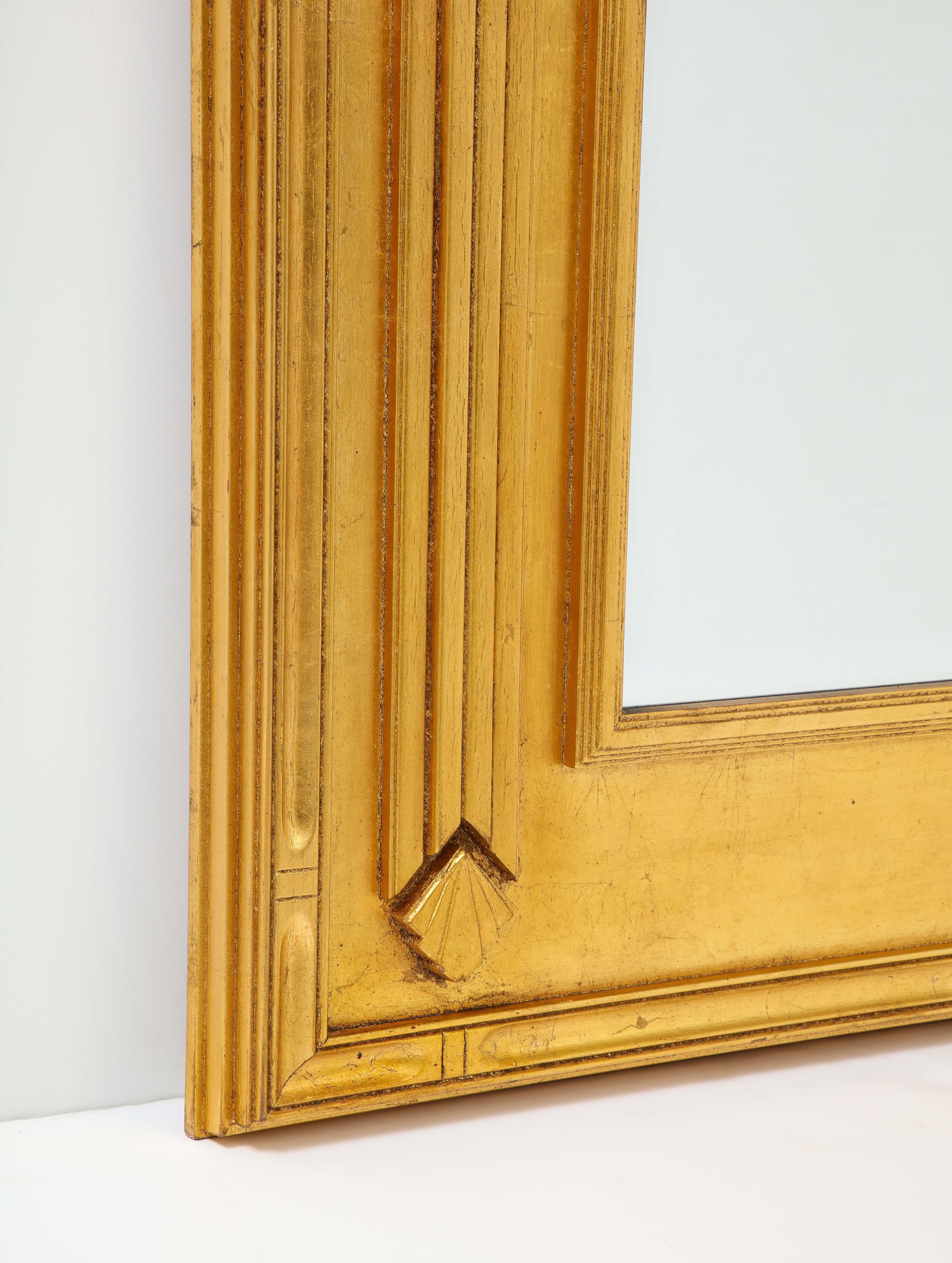 American Jay Spectre Gilt Wall Mirror For Sale