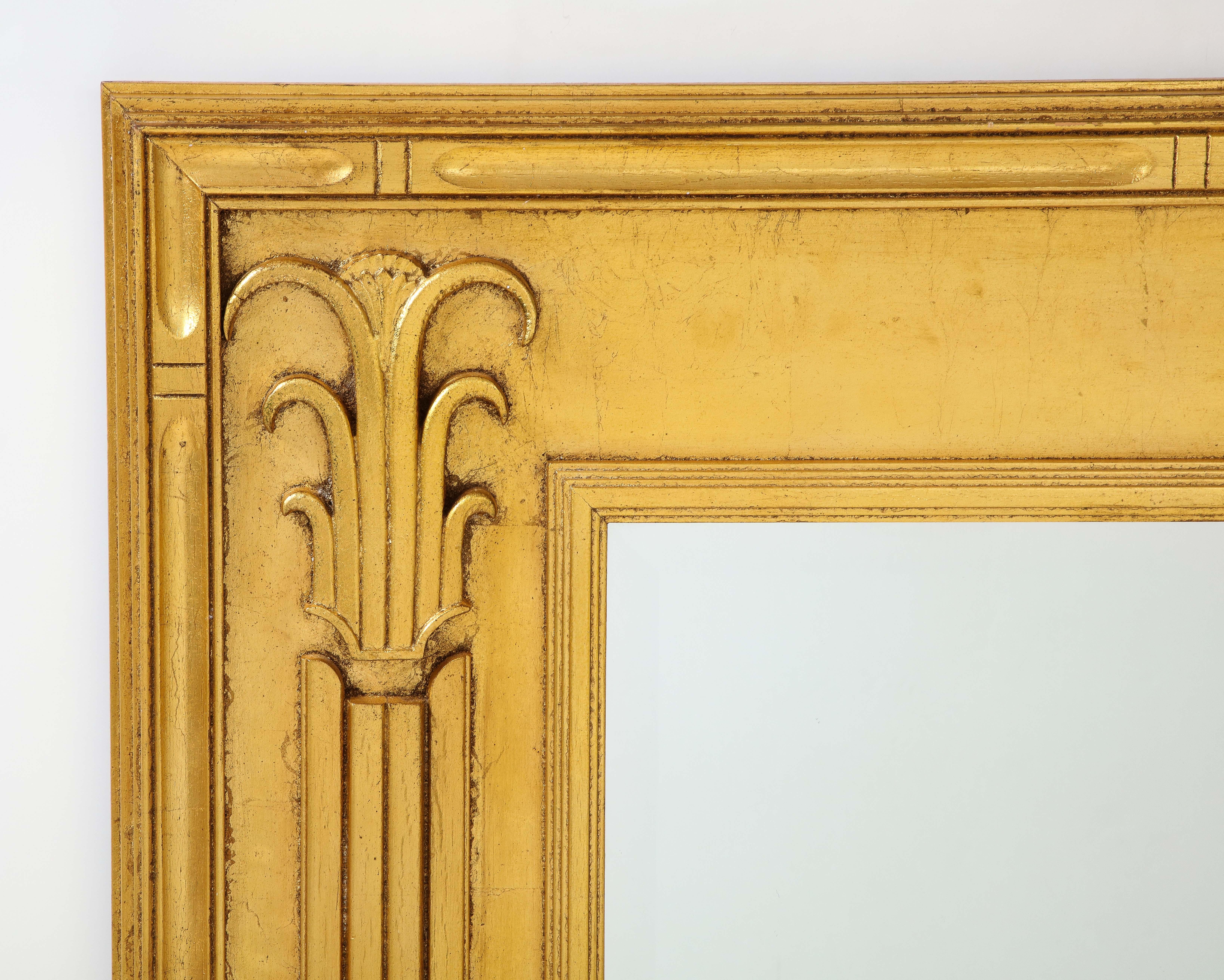 Giltwood Jay Spectre Gilt Wall Mirror For Sale