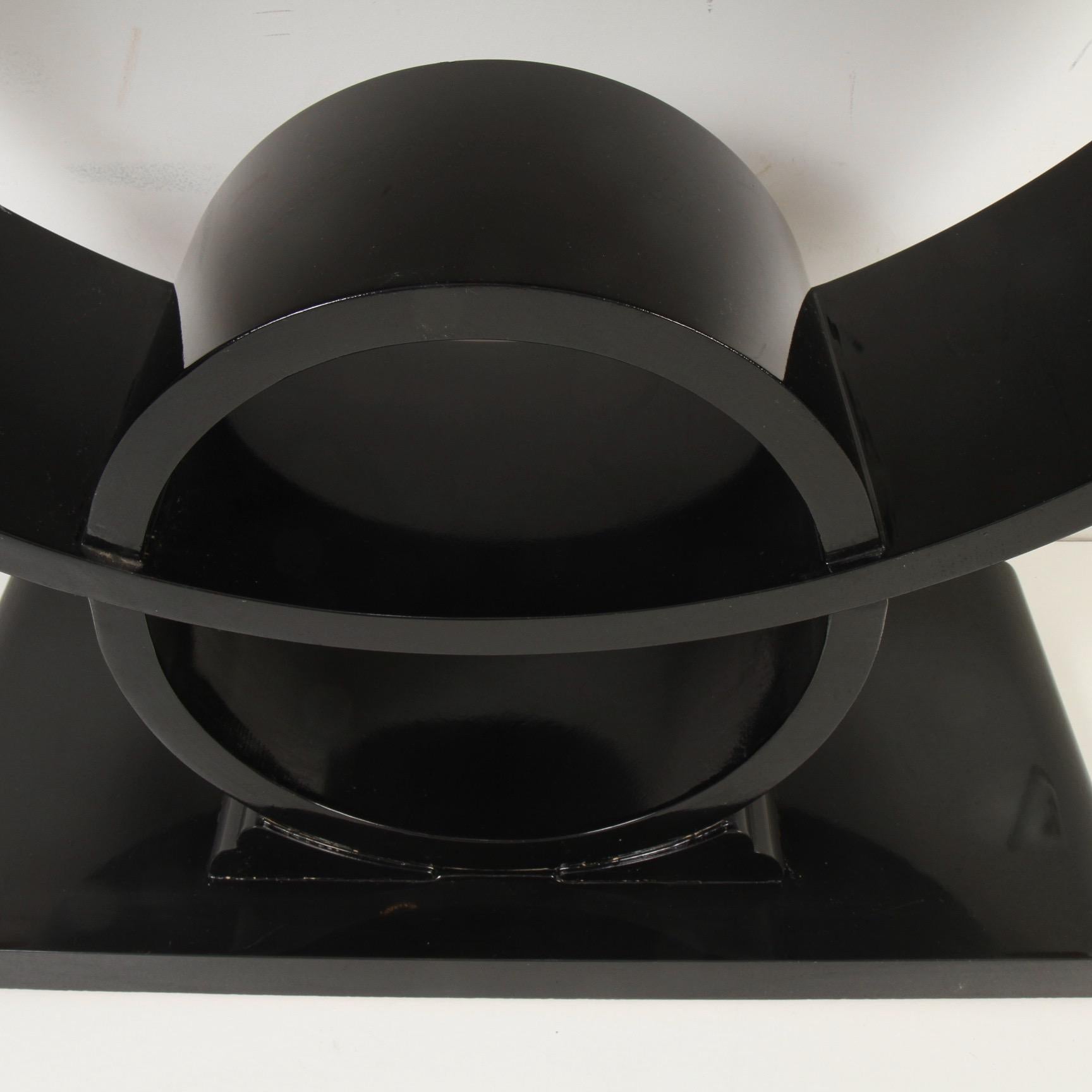 Jay Spectre Gold Leaf and Ebony Art Deco Console Table 1