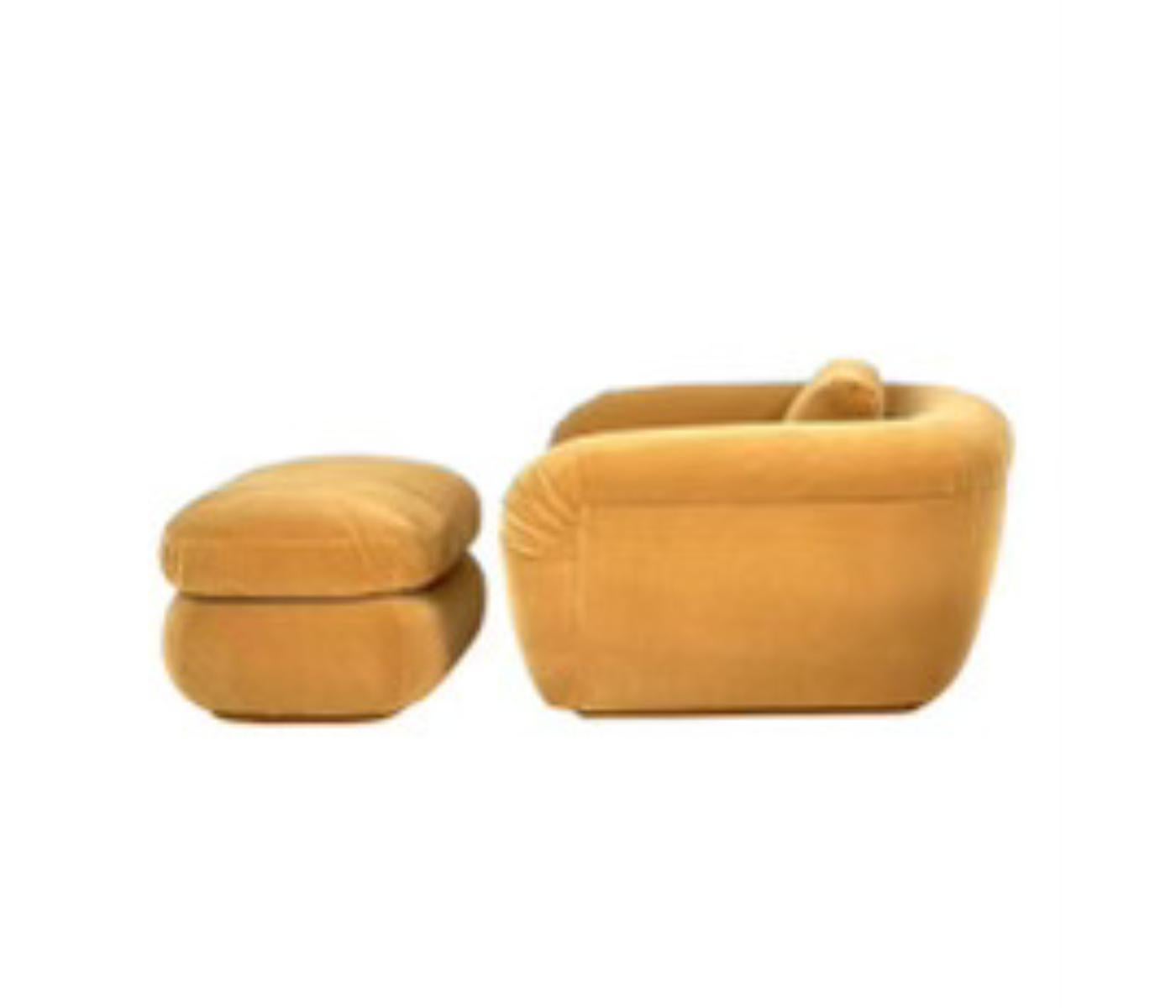 American Jay Spectre Lounge Chair and Ottoman, 1990