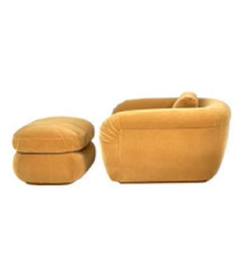 American Jay Spectre Lounge Chair and Ottoman, 1990 For Sale