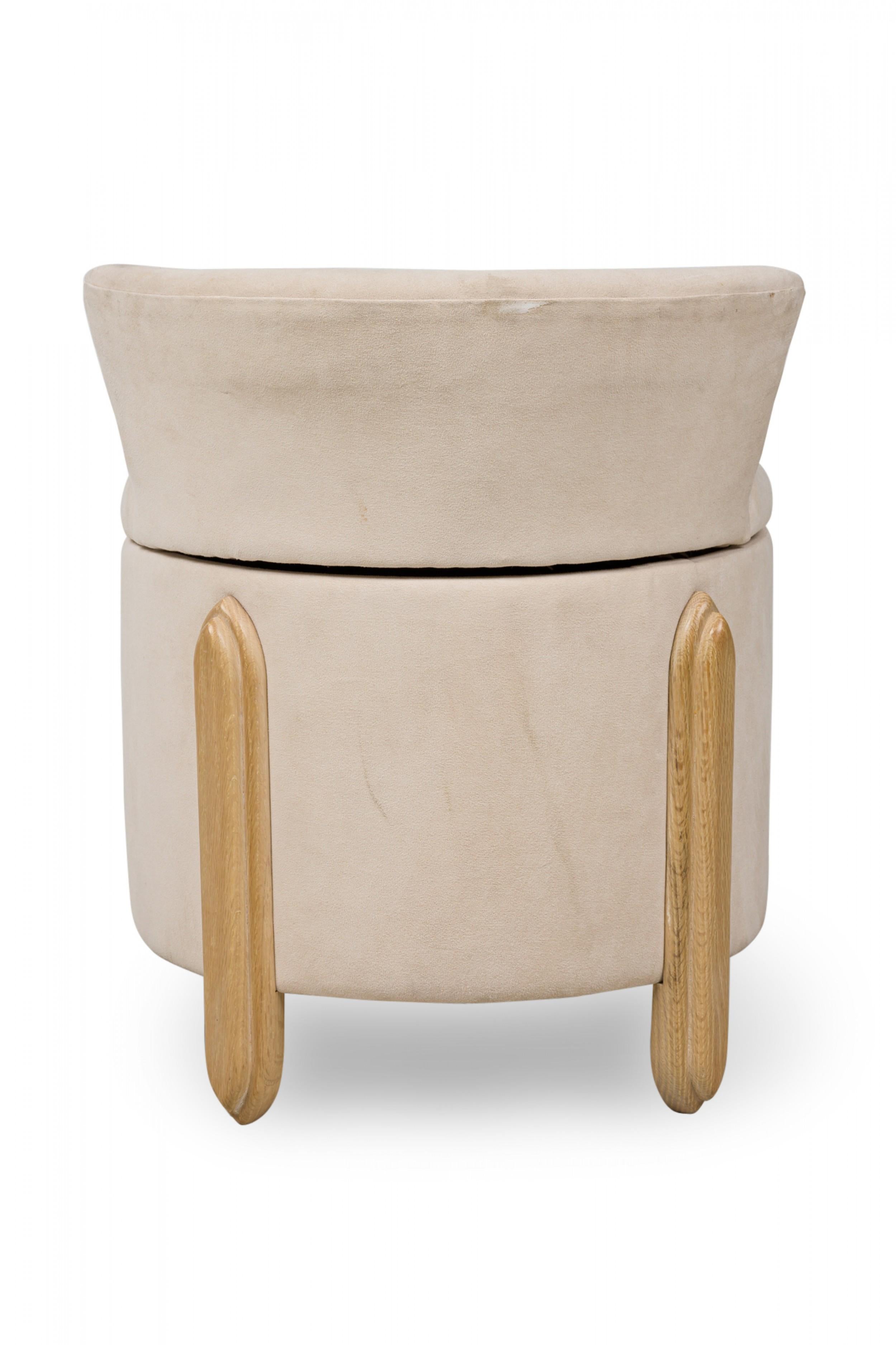small ottoman with backrest