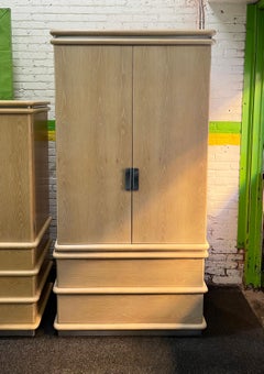 Jay Spectre Tall Ribbed Armoire, 1980s (Signed)