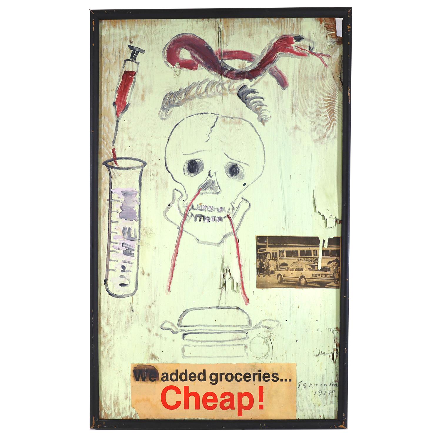 added grocery. ...Cheap! – Painting von Jay Steensma