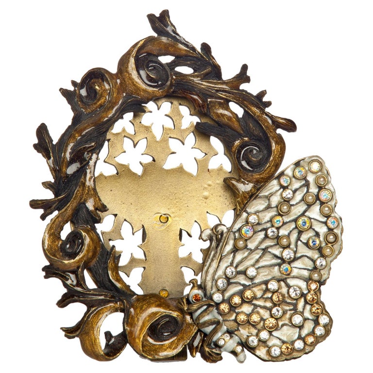 Jay Strongwater Bejeweled Butterfly Frame For Sale at 1stDibs