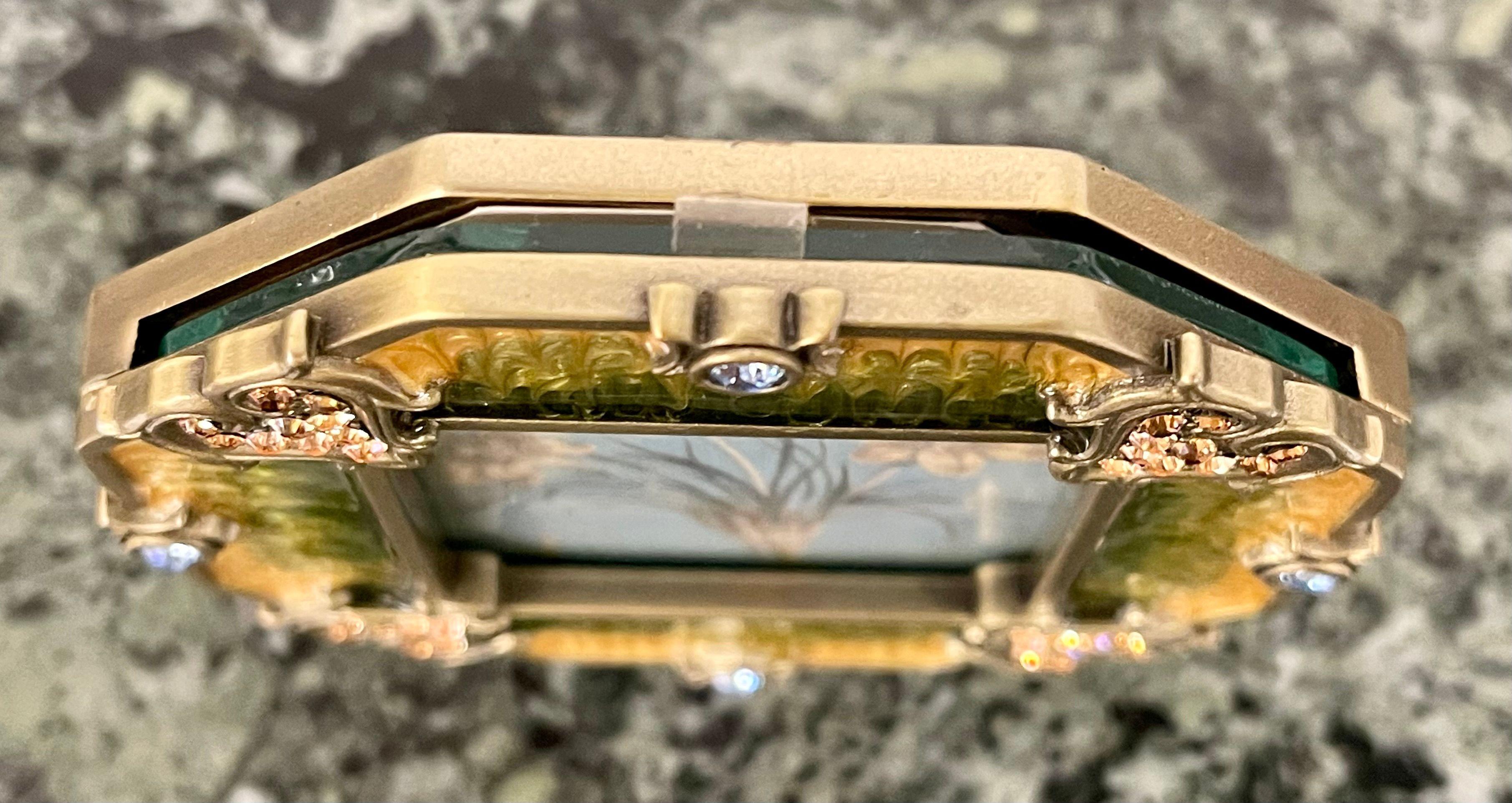 Jay Strongwater Octagonal Swarovski Picture Frame, New in Box at