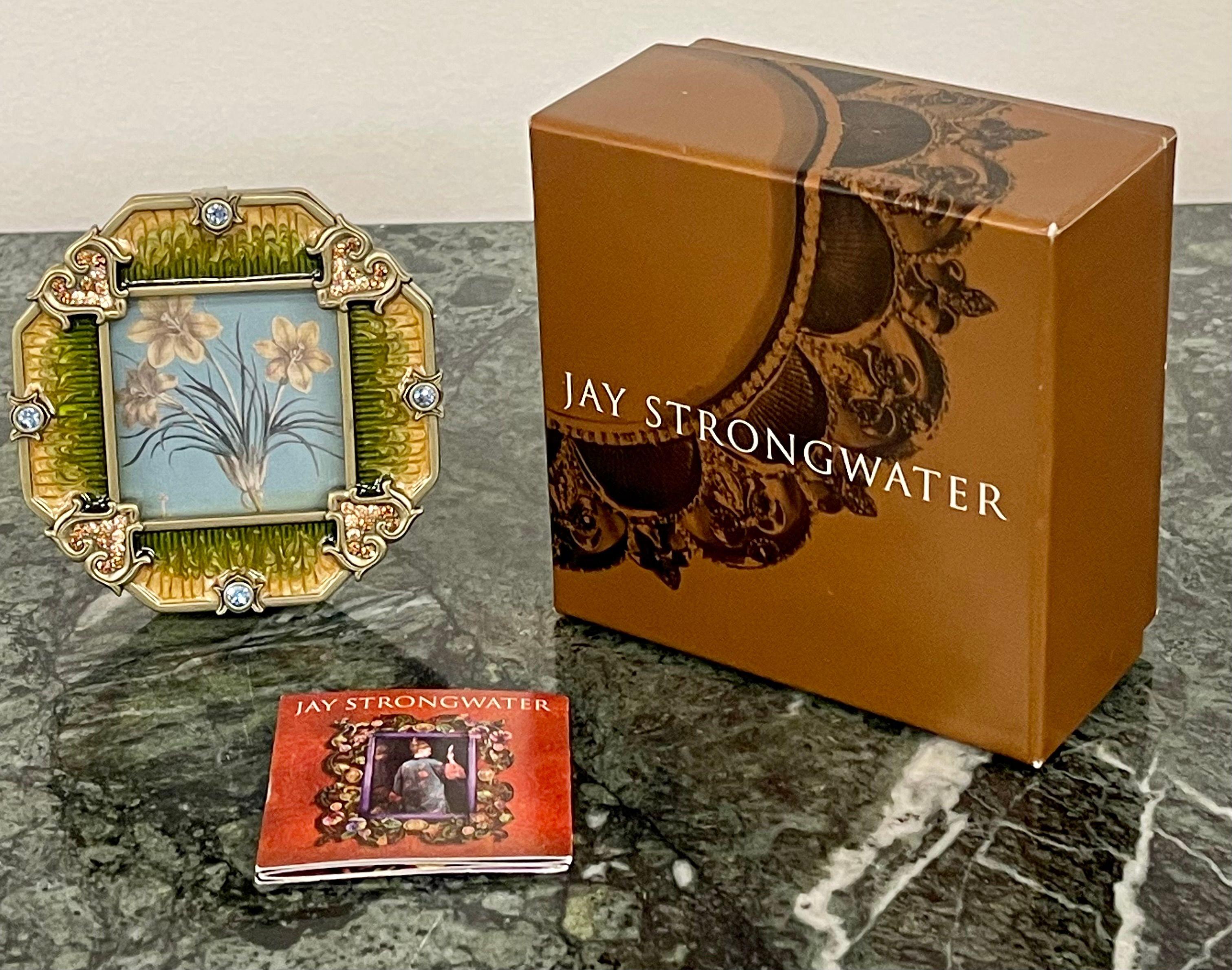 Jay Strongwater Octagonal Swarovski Picture Frame, New in Box at
