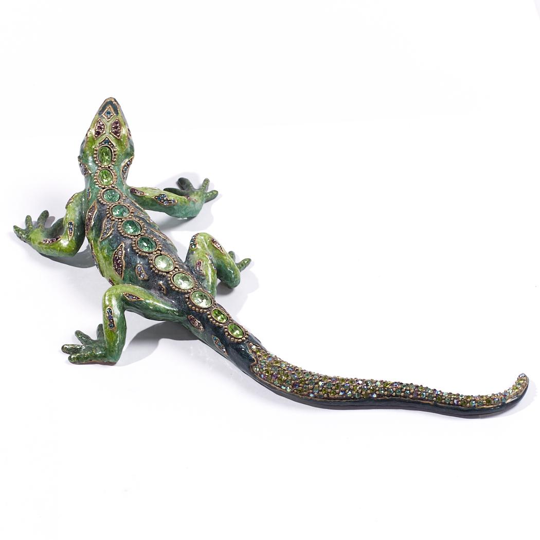 Art Deco Jay Strongwater Sawyer Salamander Figurine For Sale