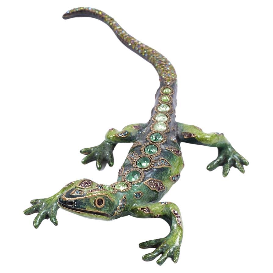 Jay Strongwater Sawyer Salamander Figurine For Sale