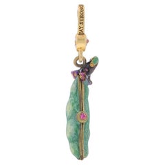 Jay Strongwater Two Peas in a Pod Dangle Charm - Gold Toned Opens SJ9076476