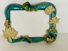 Marco esmaltado Jay Strongwater Vintage de 7 por 5 pulgadas