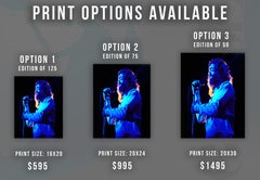 Jim Morrison Sunglasses on Stage - Color Fine Art Print