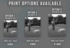 John Paul Jones of Led Zeppelin in his Backyard Fine Art Print