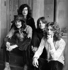 Vintage Led Zeppelin at Chateau Marmont Globe Photos Fine Art Print