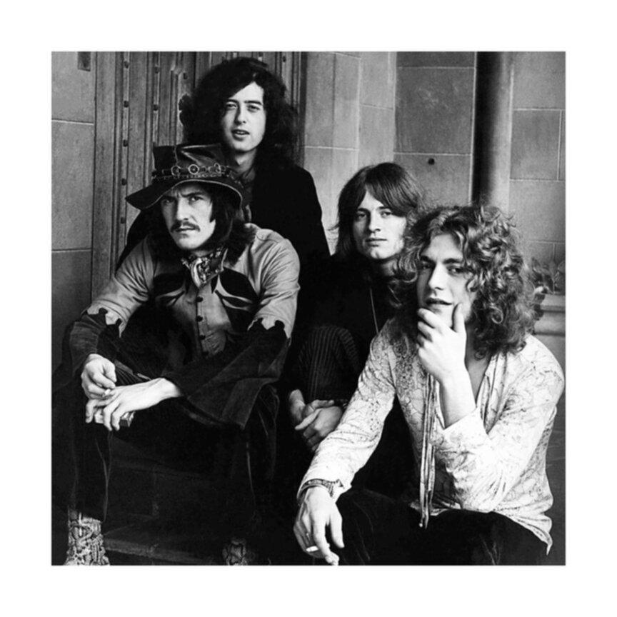 Jay Thompson Black and White Photograph - Led Zeppelin at Chateau Marmont