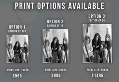 Led Zeppelin Looking Up at Chateau Marmont Fine Art Print