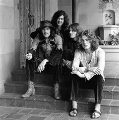 Vintage Led Zeppelin on the Steps of Chateau Marmont II Fine Art Print