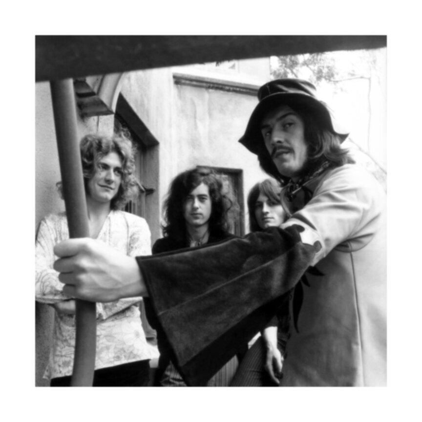 Jay Thompson Black and White Photograph - Led Zeppelin Partying at the Chateau