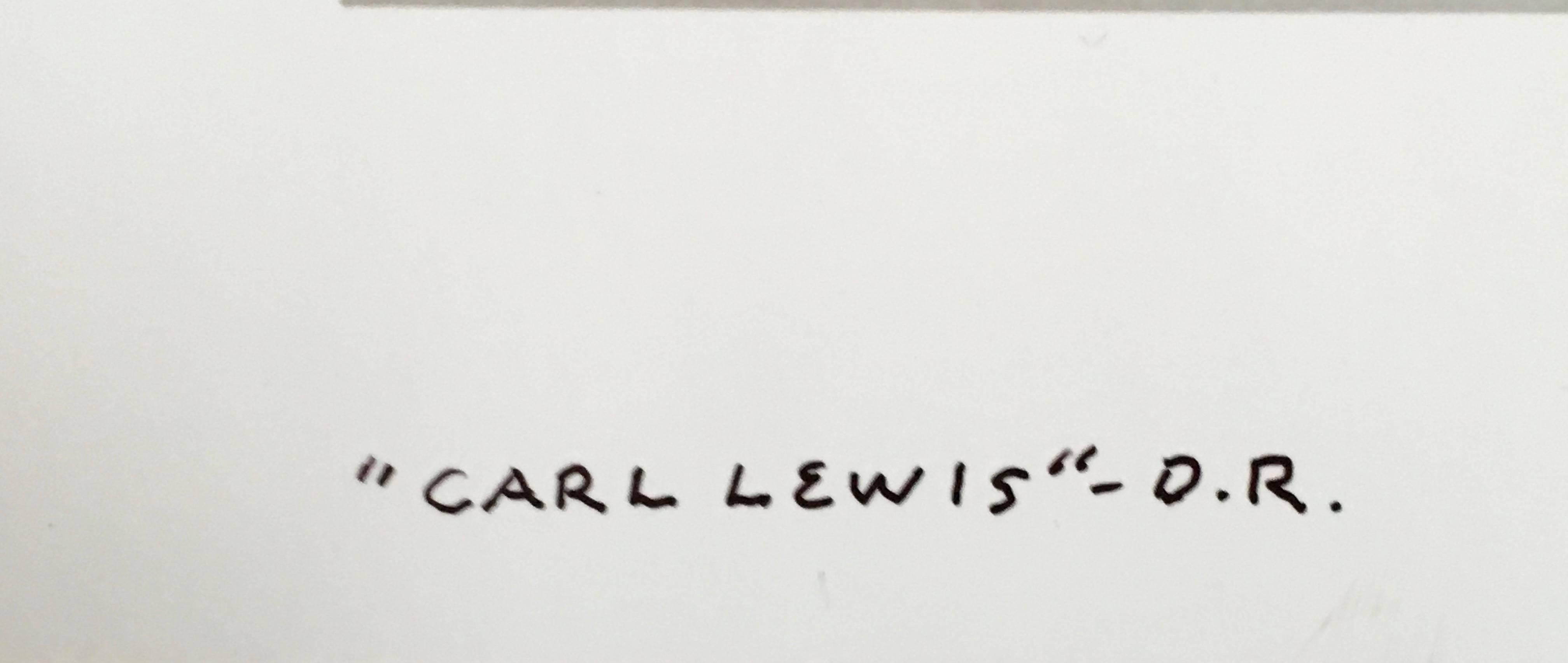 Carl Lewis, photographie couleur de Chicago à grande échelle - Gris Color Photograph par Jay Wolke