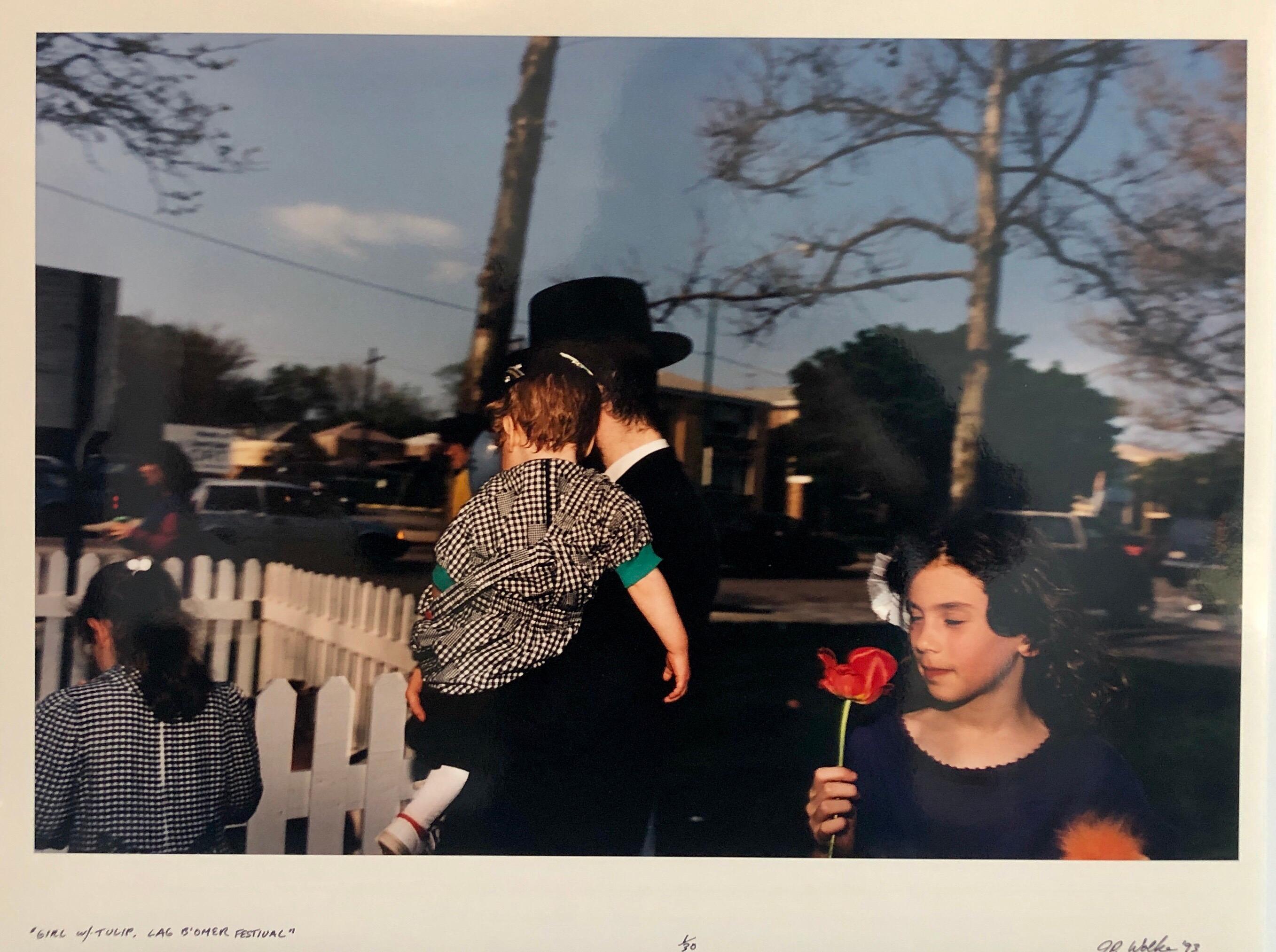 Color Photograph Jay Wolke - Lag Baomer - Photographie couleur vintage signée Chicago Judaica - Chabad J Wolke