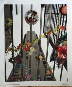 Sukkah Chicago Looping Synagogue, fotografia a colori in grande scala