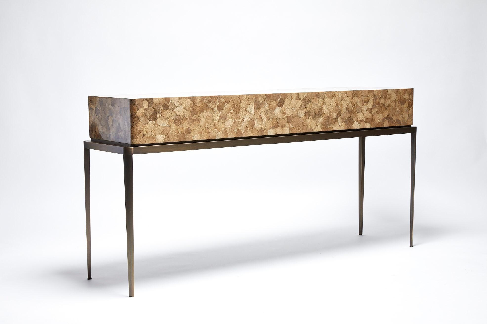 The Gallery collection showcases exclusive designs by Reda Amalou.
The pieces are crafted by some of the best artisans around the world and are edited as a series of 8 and 4 artist’s proofs. 
Each piece is signed and numbered.

This elegant console