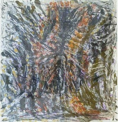 Senza titolo, tecnica mista su carta di un artista indiano contemporaneo "In Stock