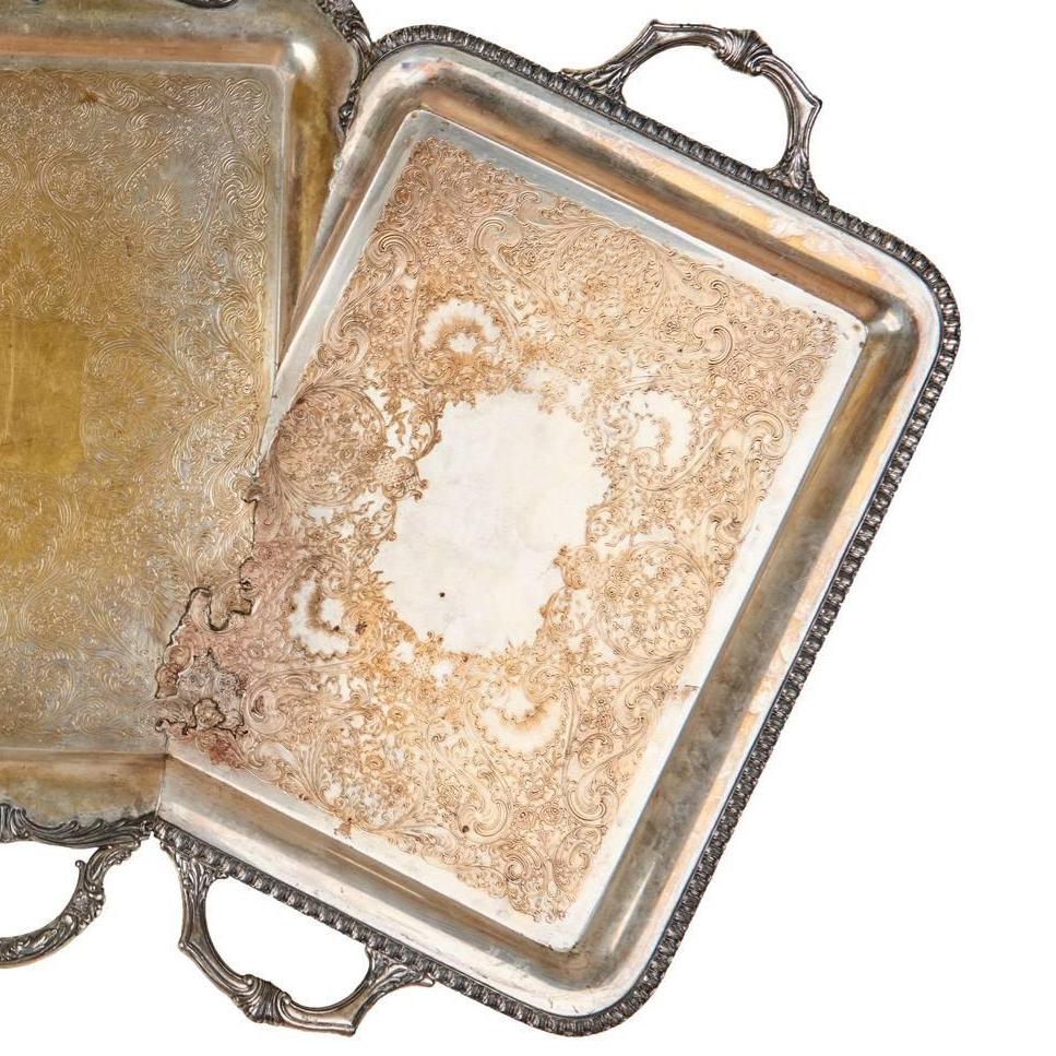 Jaydan Moore, Specimen #19, 2018 Found Silver-Plated Platter  For Sale 1