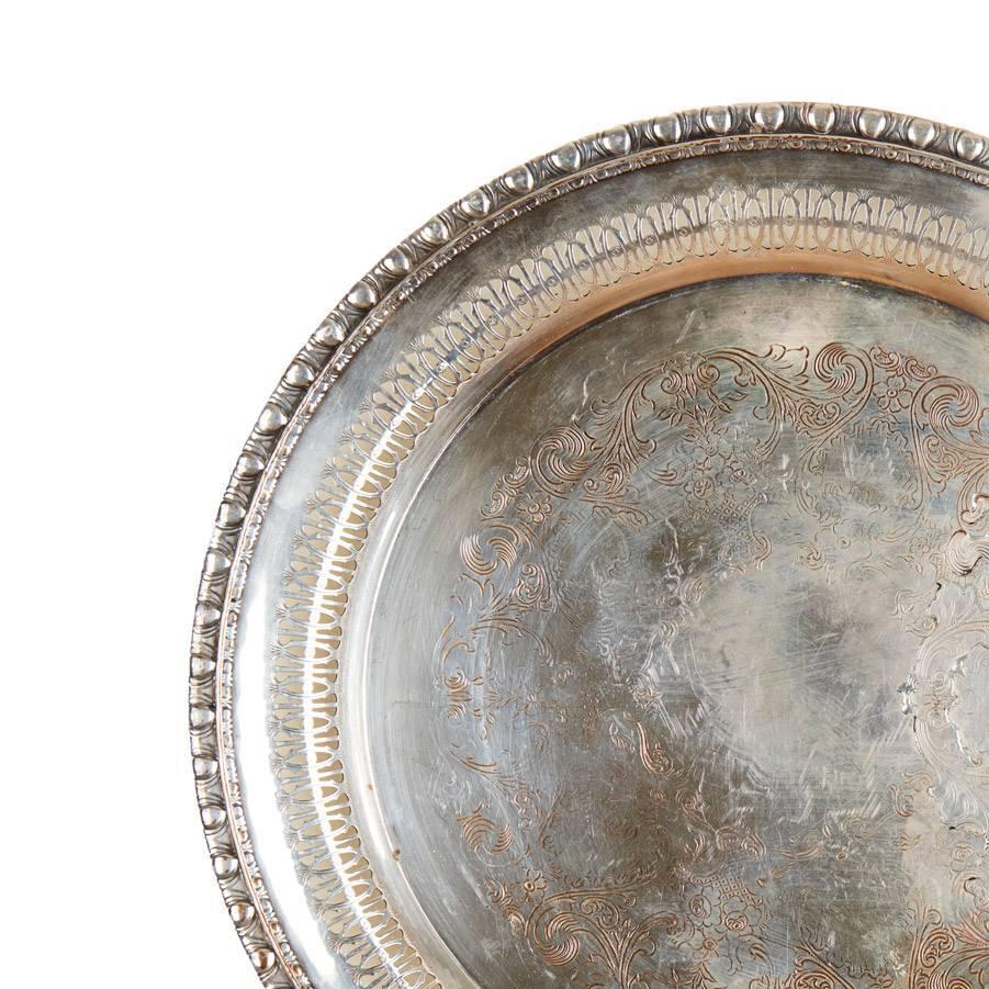 Jaydan Moore, Specimen #21, 2018 Found Silver-Plated Platter  For Sale 1