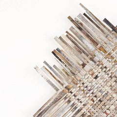Jaydan Moore, Woven/Worn, 2018 Found Silver-Plated Platter