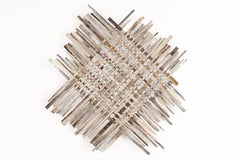 Jaydan Moore, Woven/Worn, 2018 Found Silver-Plated Platter